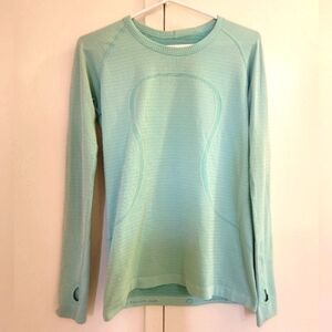 Teal Lululemon long sleeve shirt
